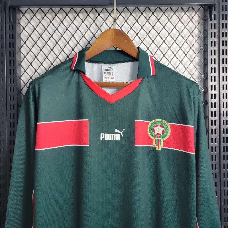 Morocco-1998-long-sleeve-home-retro-jersey-3 Morocco 1998 long sleeve home retro jersey 3
