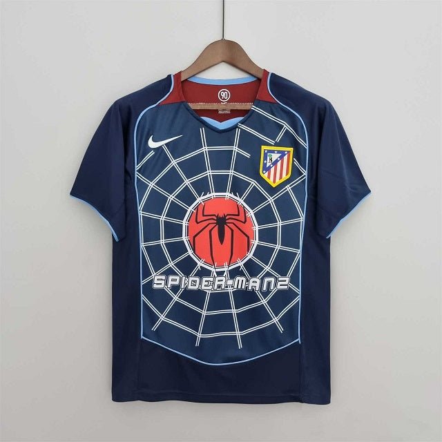 Atletico Madrid Retro 2003-2005 Away Jersey - Spiderman edition Atletico Madrid Retro 2003-2005 Away Jersey - Spiderman edition