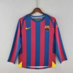 Barcelona Retro Home Long Sleeves Jersey 2005-2006
