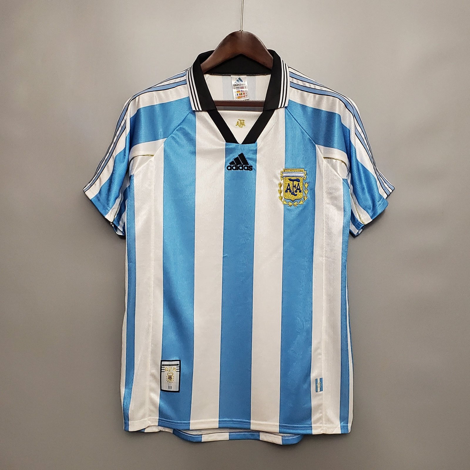 Argentina national home jersey 1998 world cup Argentina national home jersey 1998 world cup