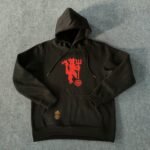 Manchester united Black & Red Hoodie