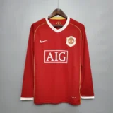 Manchester united home long sleeves jersey 2006-2007 1 Manchester United Home 2006 07 Retro jersey
