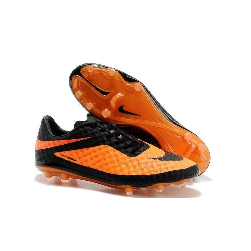 chaussure-de-football-nike-hypervenom-phantom-fg-acc-noir-citrus (1) Nike hypervenom Orange Neymar cleats