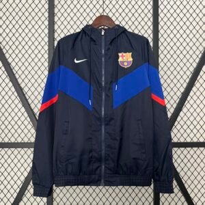 Barcelona navy and blue Windbreaker Jacket 2025