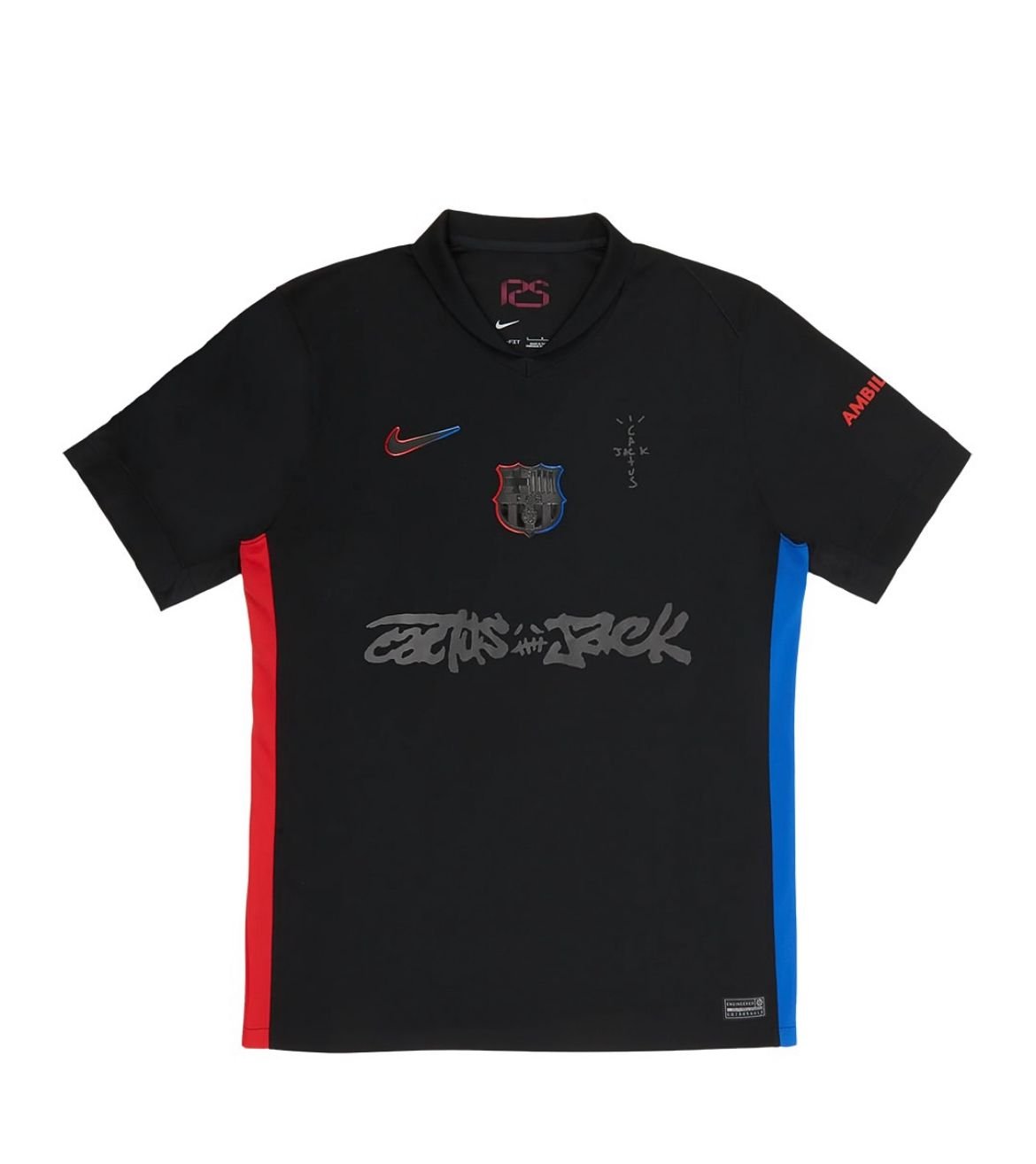 FC Barcelona Away Black Travis Scott Clasico edition 2025 - version player FC Barcelona Away Black Travis Scott Clasico edition 2025 - version player
