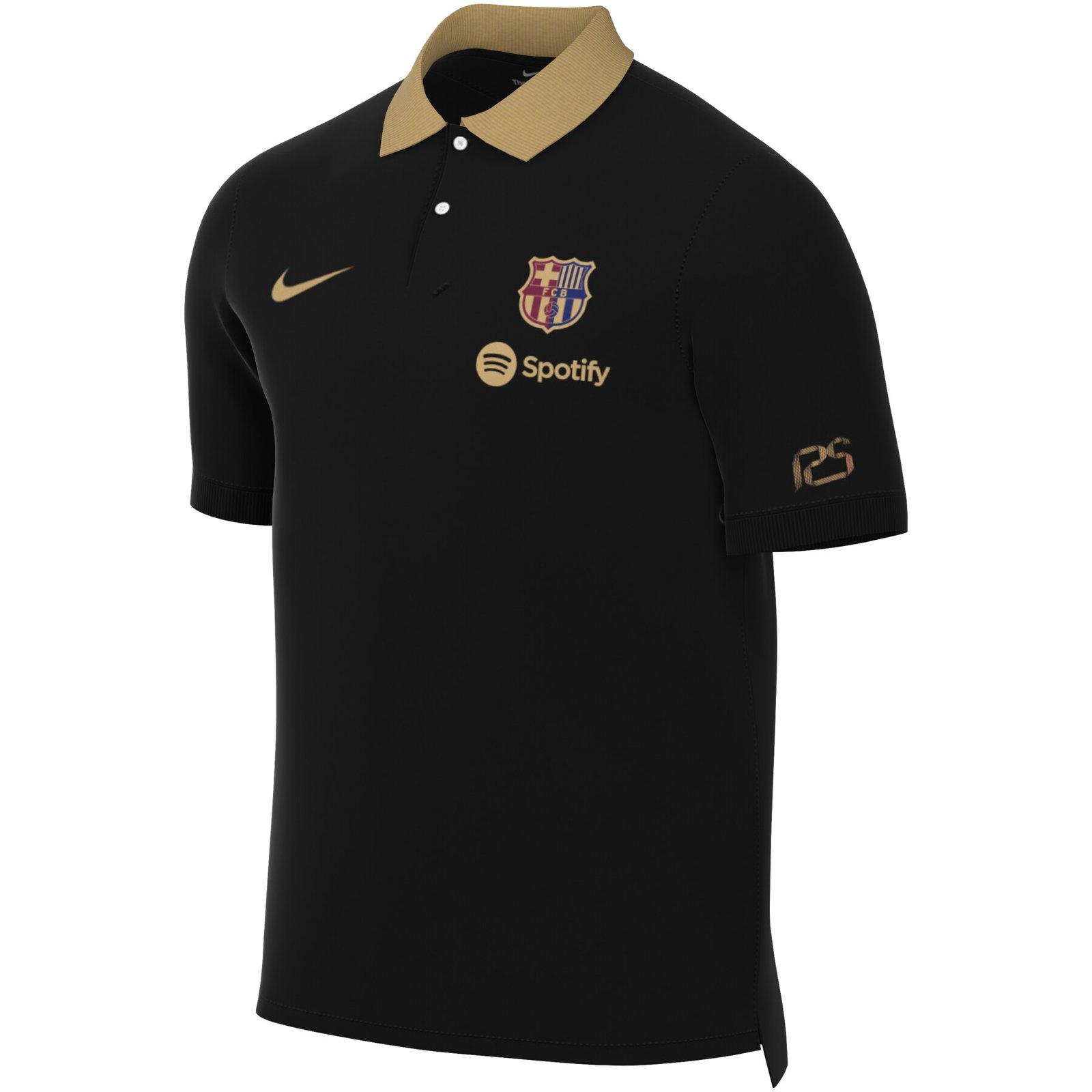 Polo FC Barcelone Black Dri-FIT 2024/25 Polo FC Barcelone Black Dri-FIT 2024/25