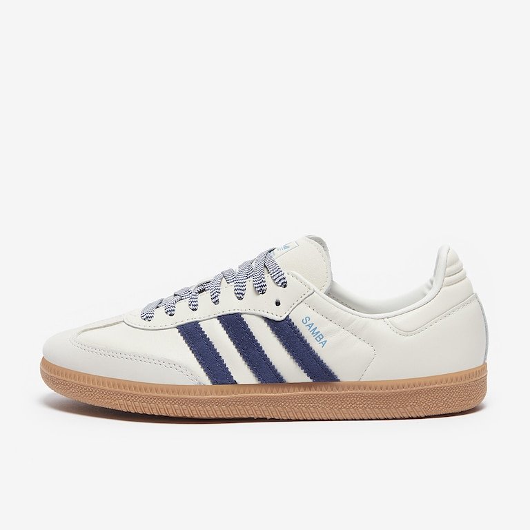 Adidas Samba Off White & Blue Lines - Special edition Adidas Samba Off White & Blue Lines - Special edition
