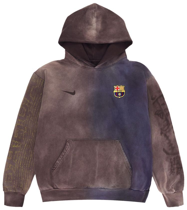 Nike FC Barcelona x Cactus Jack Split-Dye Crest Hoodie 'Brown' Nike FC Barcelona x Cactus Jack Split-Dye Crest Hoodie 'Brown'