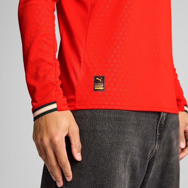 Portugal-'25-Home-Replica-Men's-Long-Sleeve-Jersey (2) Portugal 25 Home Replica Mens Long Sleeve Jersey 2