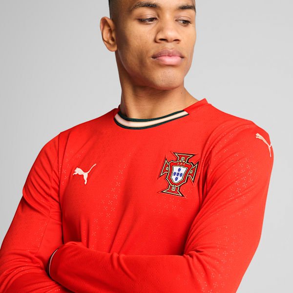 Portugal-'25-Home-Replica-Men's-Long-Sleeve-Jersey Portugal 25 Home Replica Mens Long Sleeve Jersey
