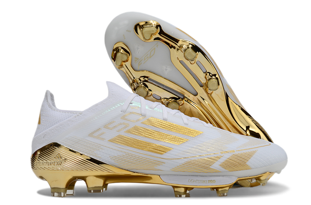 Adidas F50 Elite FG Gold & White Adidas F50 Elite FG Gold & White