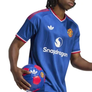 camiseta adidas authentic manchester united segunda equipacion 2026 2027 team royal blue 2